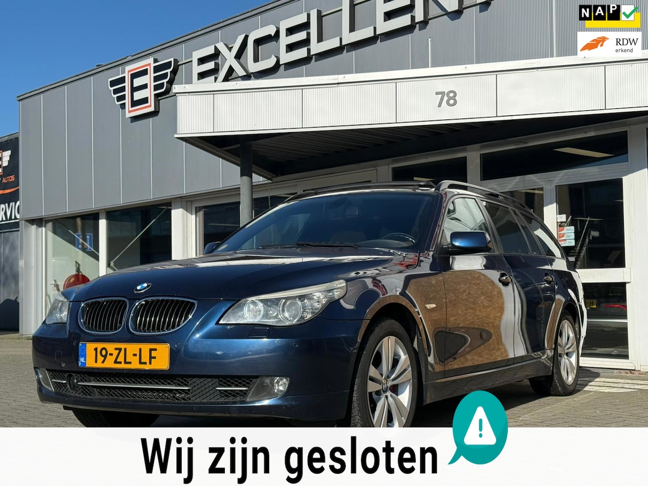 BMW 5-serie Touring - 525xd Business Line | Leder | Panoramadak - AutoWereld.nl