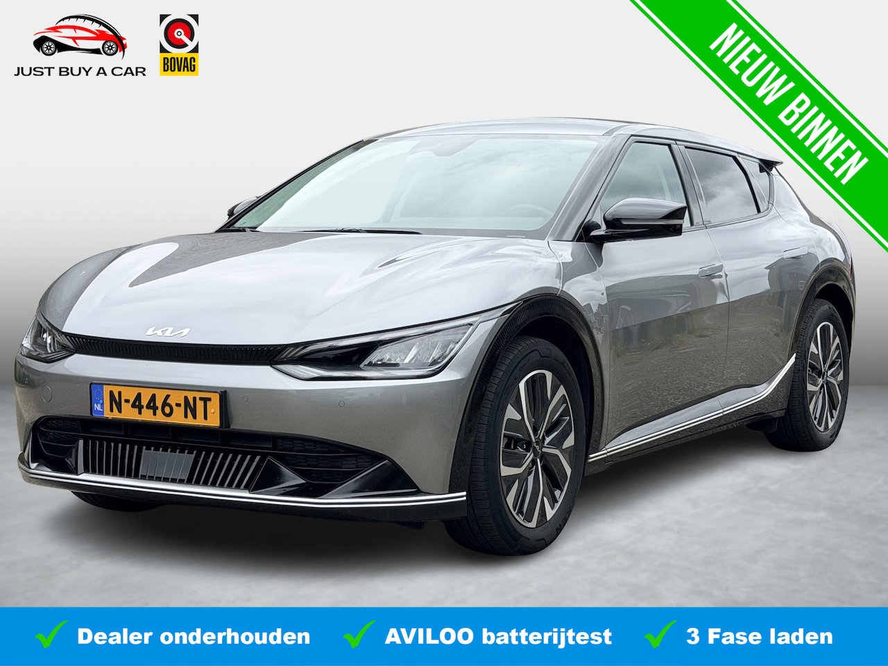 Kia EV6 - Plus 77.4 kWh SOH 97,7% / Black Package GT / Warmtepomp / Trekhaak / 3 Fase / Stoelverwarm - AutoWereld.nl