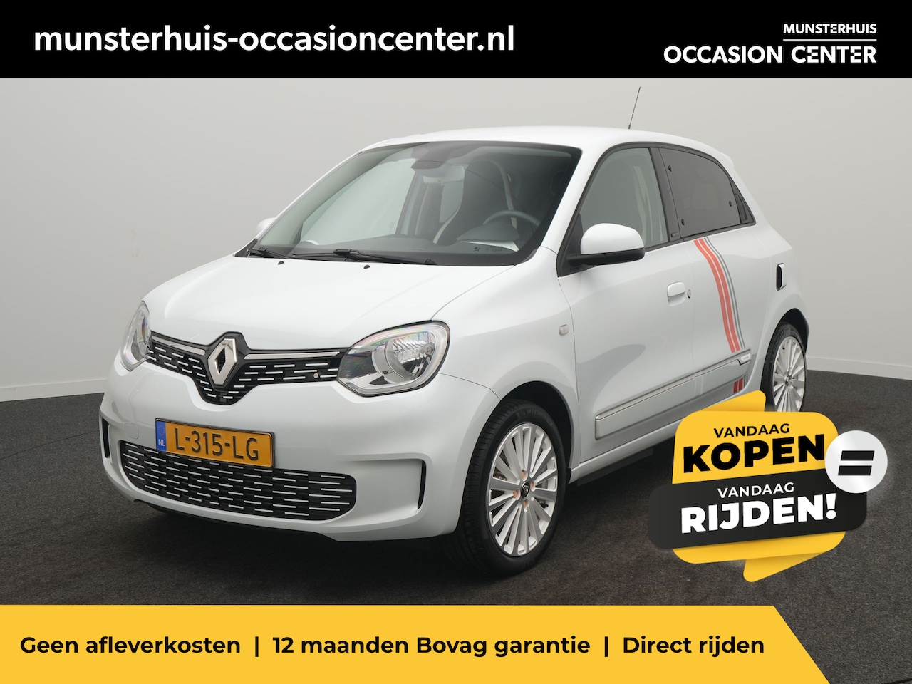 Renault Twingo Z.E. - R80 Série Limitée Vibes - RIJKLAARPRIJS - Volledig Elektrisch! - Achteruitrijcamera - Appl - AutoWereld.nl