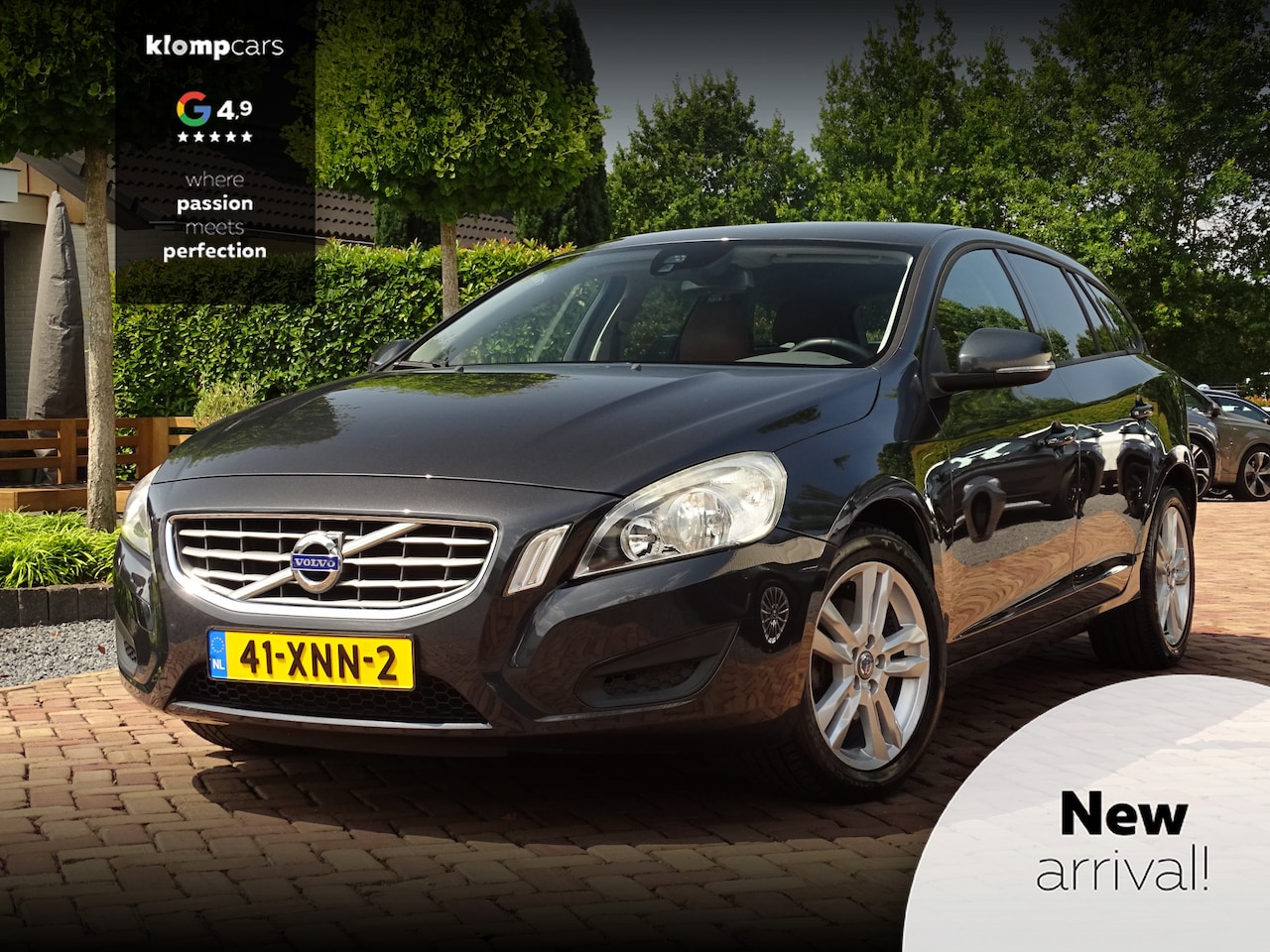 Volvo V60 - 1.6 T3 Kinetic | Cognac Leer!! | Navi | 17 inch - AutoWereld.nl