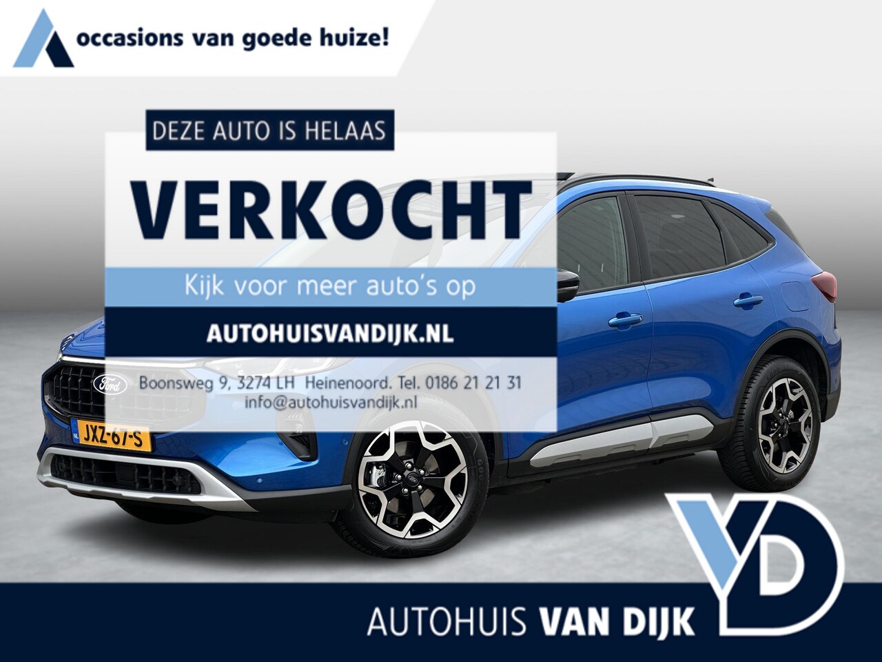 Ford Kuga - 2.5 PHEV Active X | Plug-in/Head-Up/Elektr.Stoelverst./Adapt.Cruise/Winterpack - AutoWereld.nl