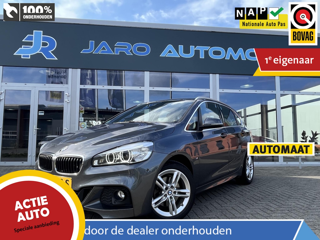 BMW 2-serie Active Tourer - 220i High Executive | M-Sport | HUD | Automaat | Trekhaak afneembaar 1.500 kg | NAP | 1e e - AutoWereld.nl