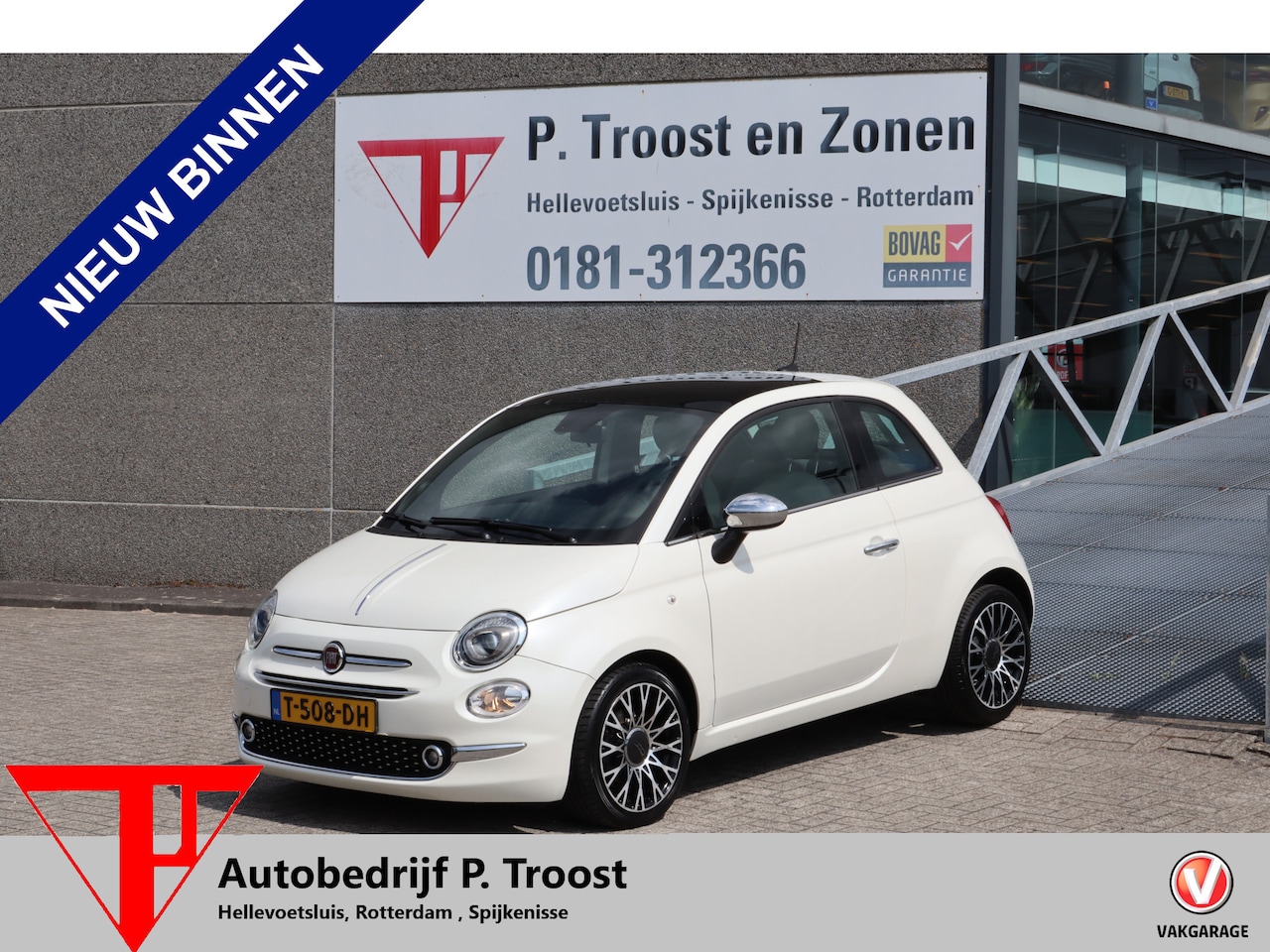 Fiat 500 - 1.0 Hybrid Star Panoramadak/Apple carplay/Cruise control/Parkeersensoren/Climate control/N - AutoWereld.nl