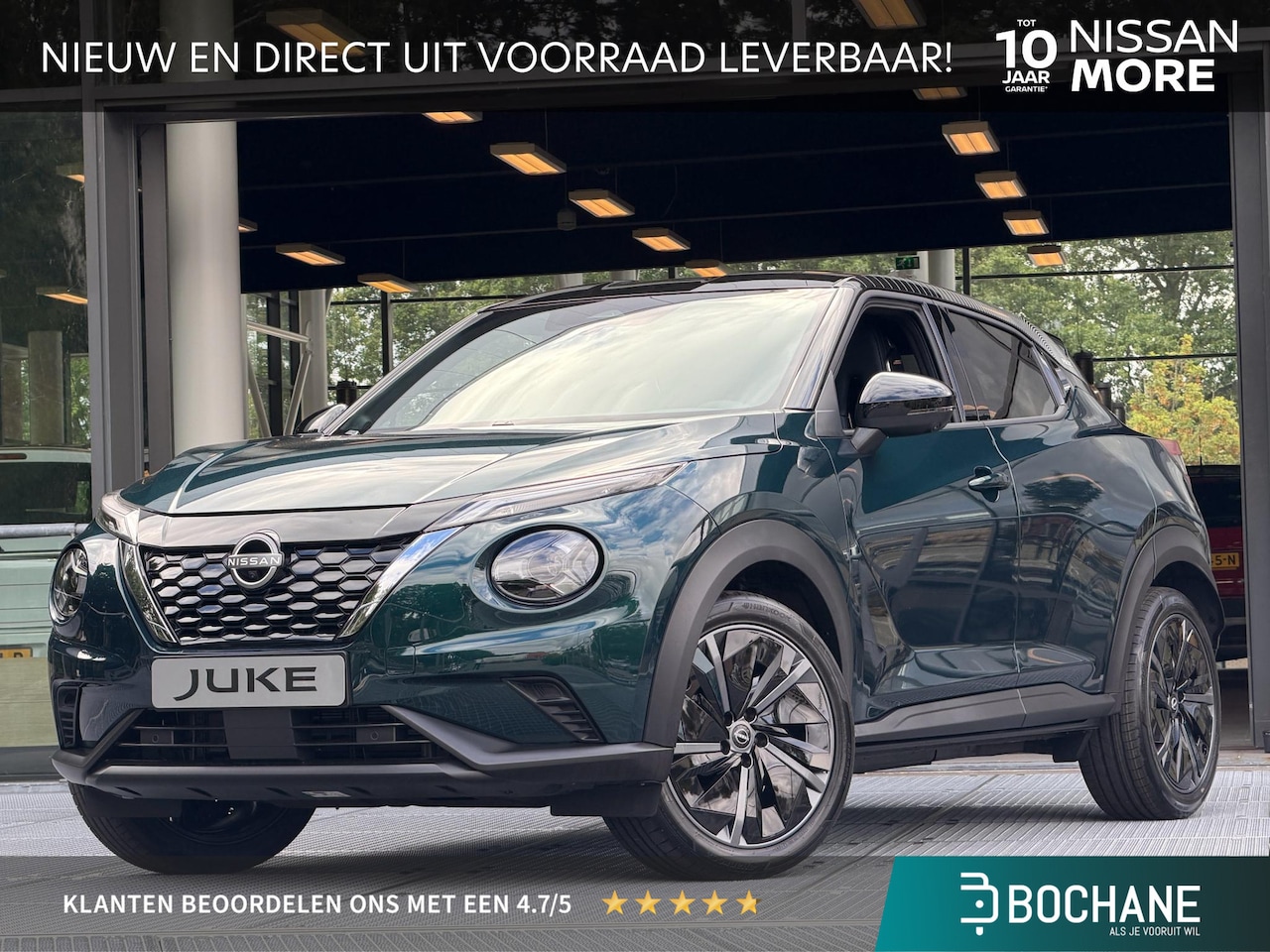 Nissan Juke - 1.6 Hybrid Pulse FAP aero velgen 143PK | NIEUW EN DIRECT UIT VOORRAAD LEVERBAAR INCL. VOOR - AutoWereld.nl