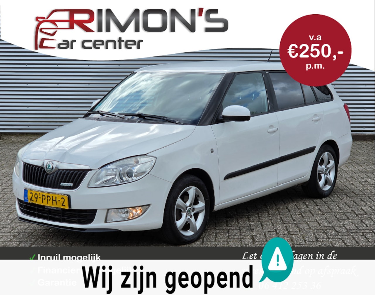 Skoda Fabia Combi - 1.2 TDI Greenline Cruise Controle Airco Apk Tm 03-2027 - AutoWereld.nl