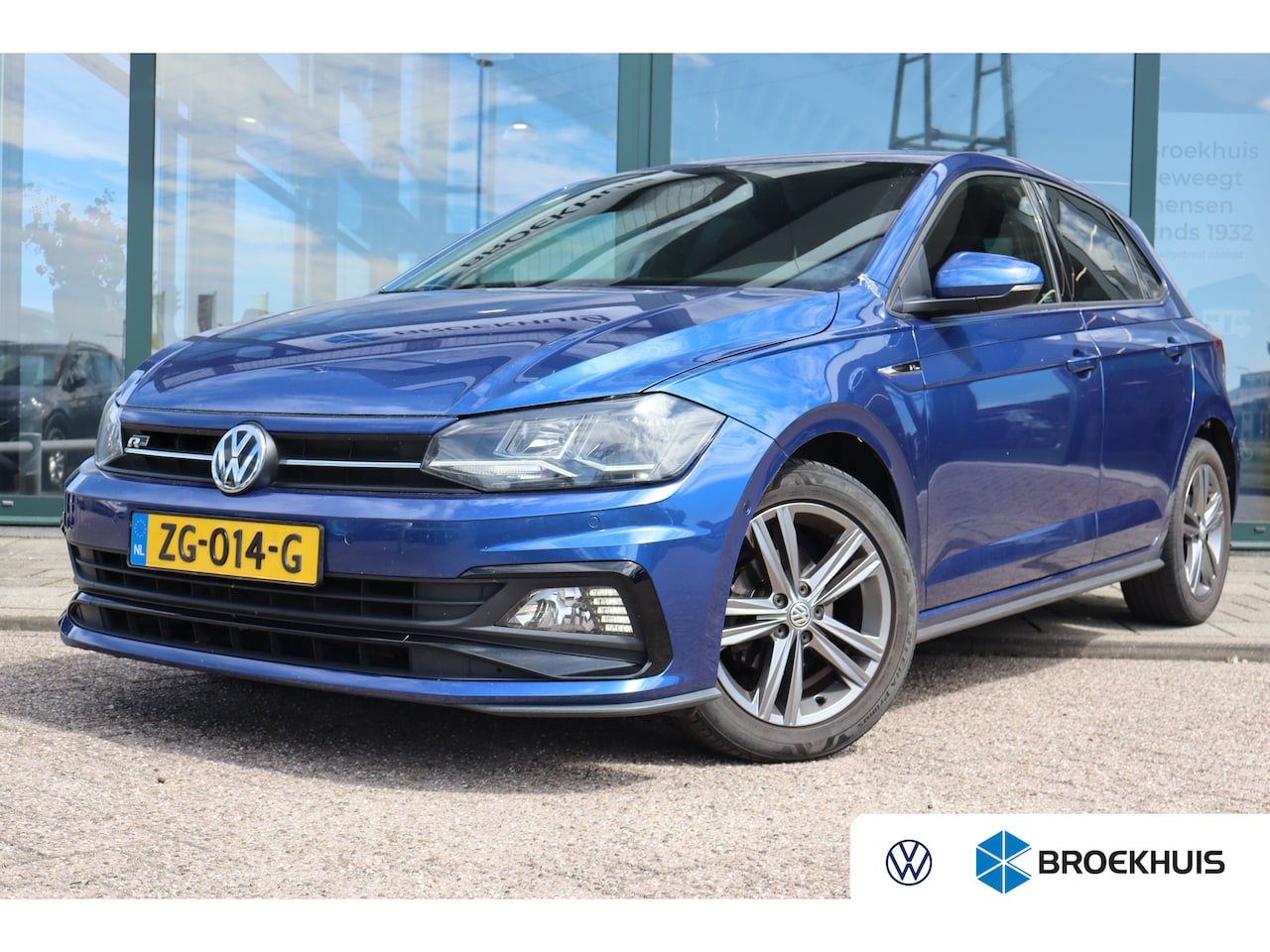 Volkswagen Polo - 1.0 TSI Highline Business R 95PK TREKHAAK | Cruise control adaptief | Navigatiesysteem ful - AutoWereld.nl