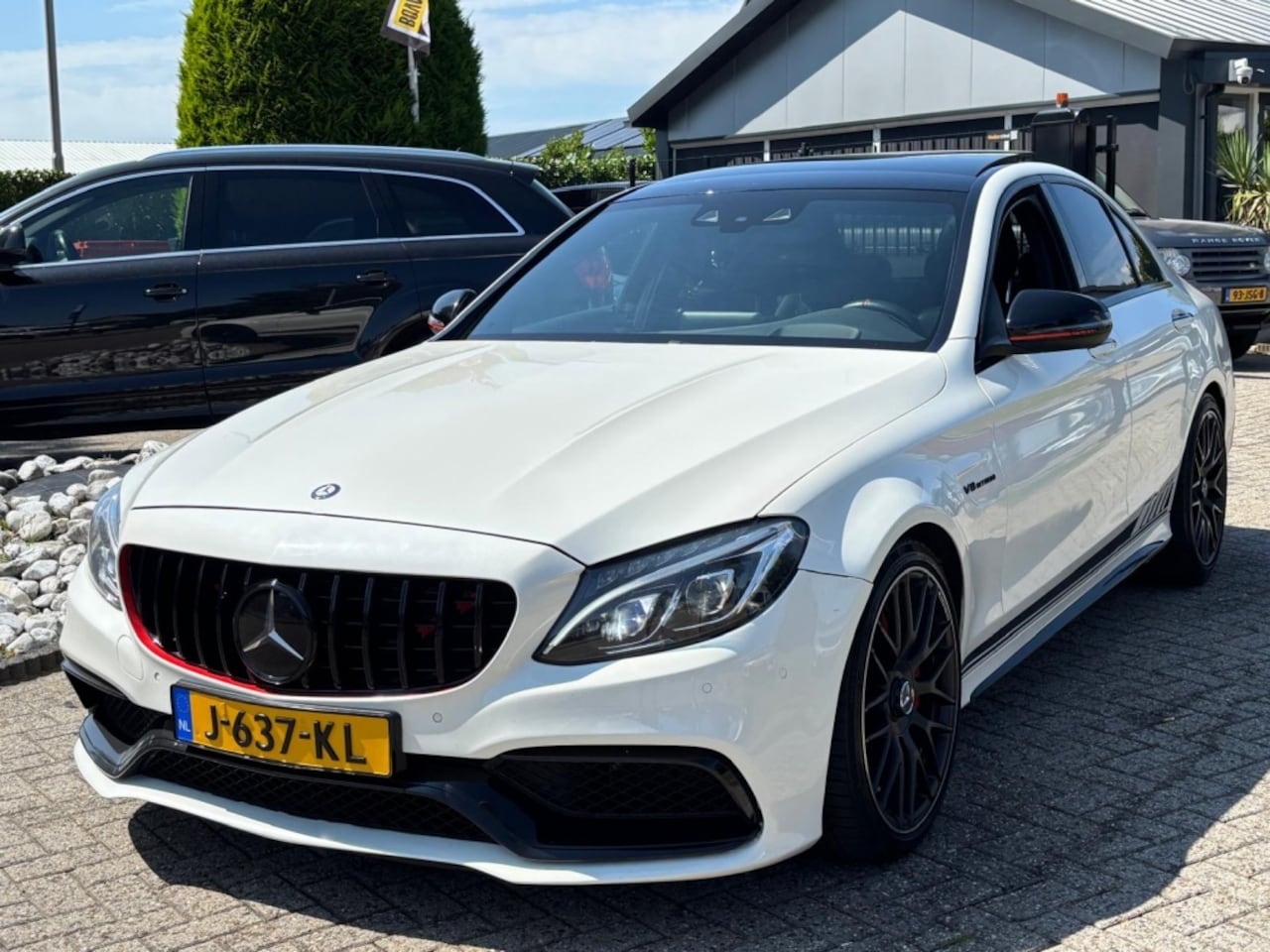 Mercedes-Benz C-klasse - AMG 63 Edition 1 C63 Wit 2015 Pano - AutoWereld.nl