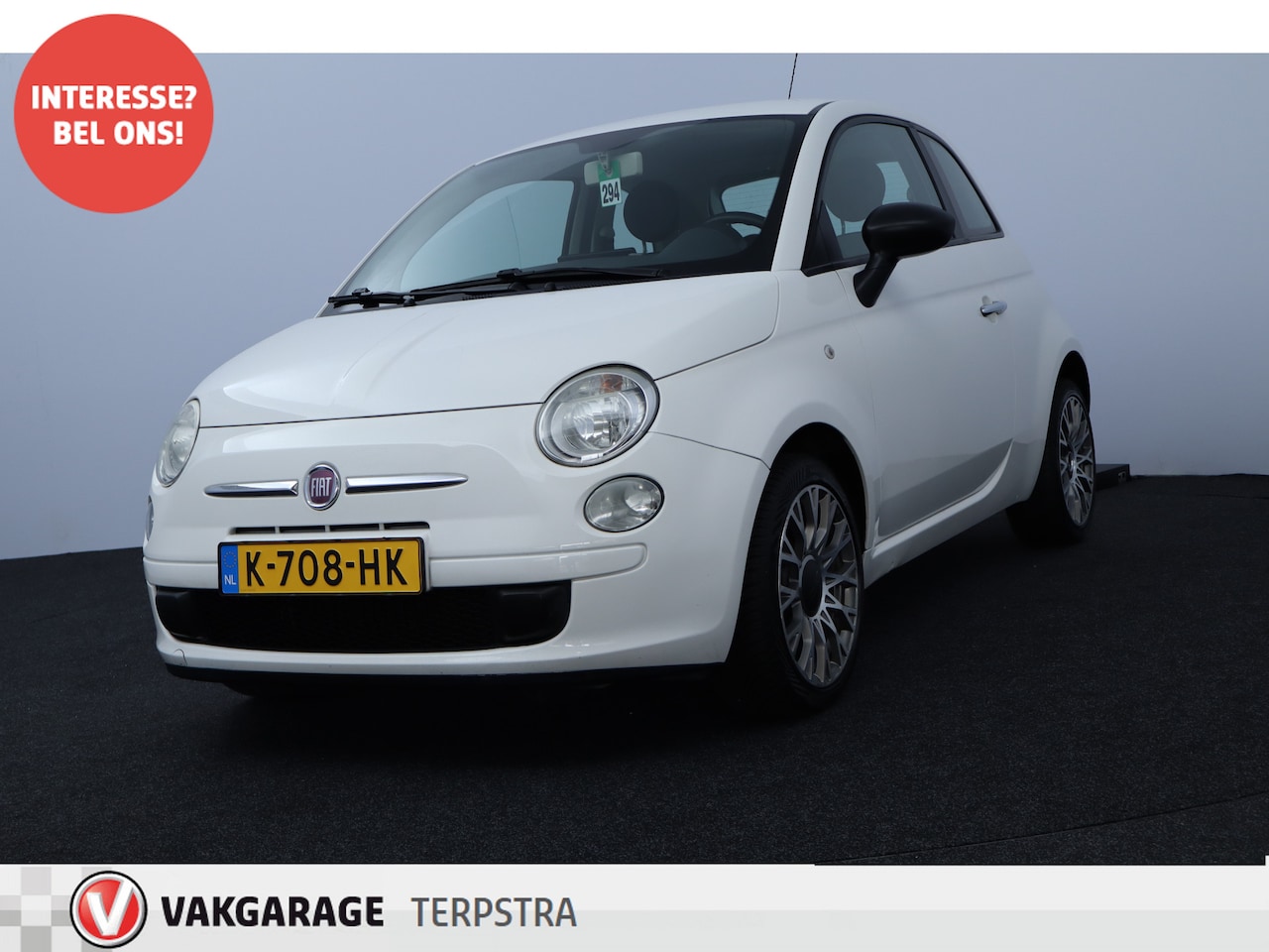 Fiat 500 - 1.2 Pop /D-Riem Verv. 100.000KM! /Airco /Elek. pakket /C.V. afstand /Media Scherm /Bluetoo - AutoWereld.nl