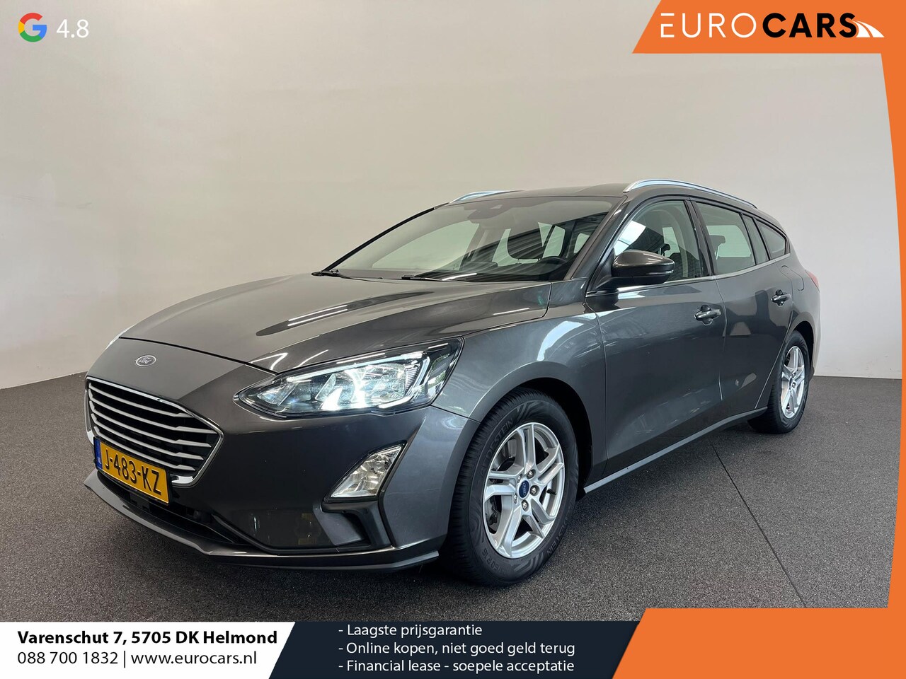 Ford Focus Wagon - 1.0 EcoBoost Trend Edition Business Trekhaak Navigatie Apple Carplay Android Auto Parkeerh - AutoWereld.nl