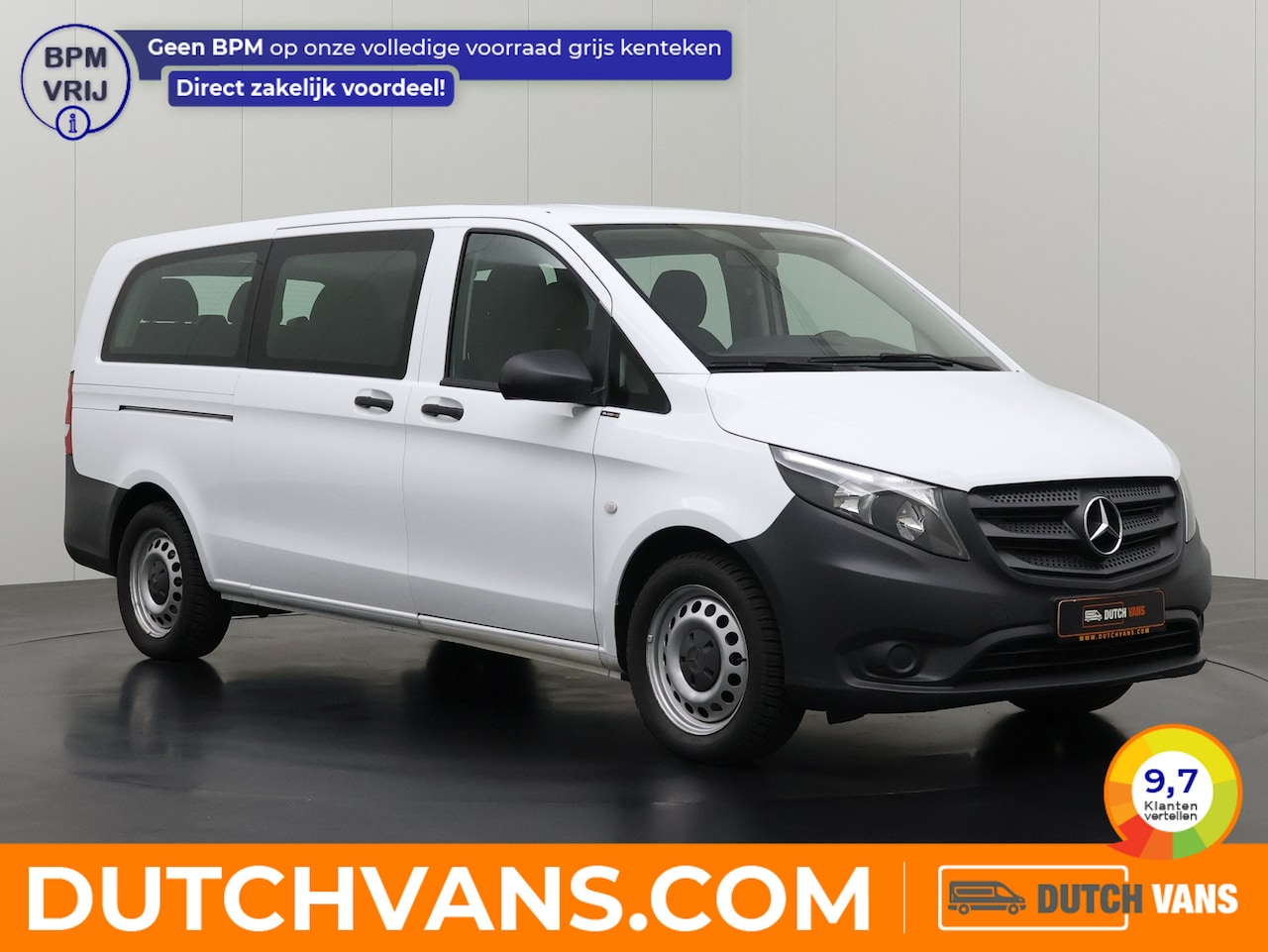 Mercedes-Benz Vito - Automaat Pro Extra Lang Personenbus | Kombi | 9-Persoons | Airco | Cruise | 2-2-2-3 Stoelo - AutoWereld.nl