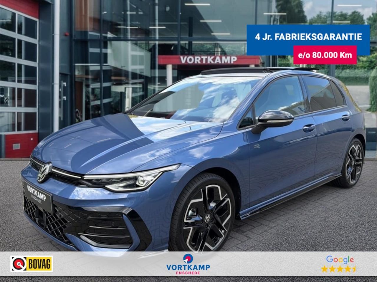 Volkswagen Golf - 1.5 eTSI R-LINE PANO-DAK/CAMERA/ACC/STOEL+STUURVERW/CARPLAY - AutoWereld.nl