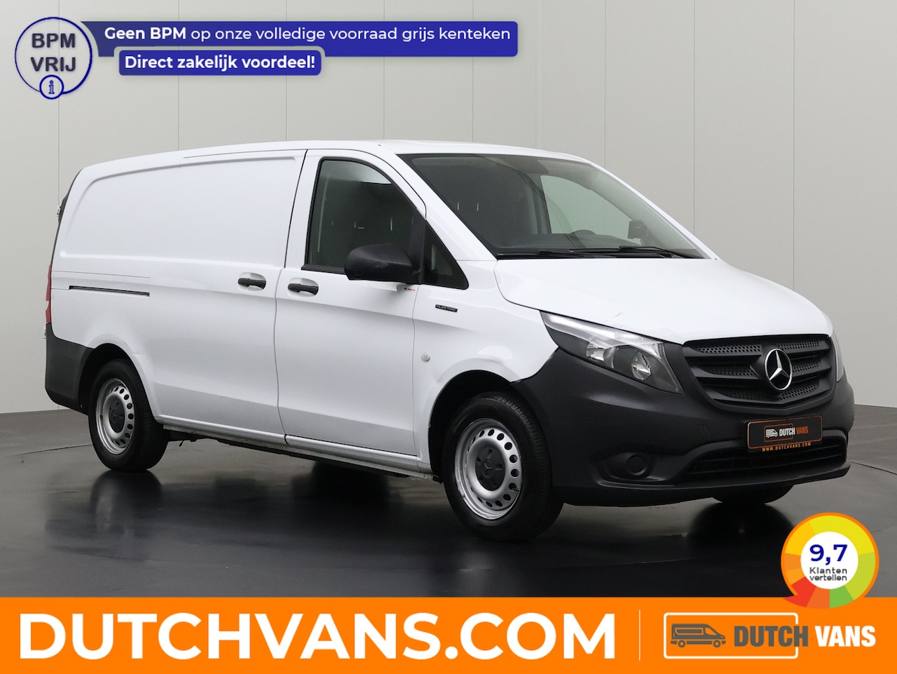 Mercedes-Benz eVito - Lang Koelwagen 35Kwh | Achterdeuren | Airco | 3-Zits | Multimedia - AutoWereld.nl