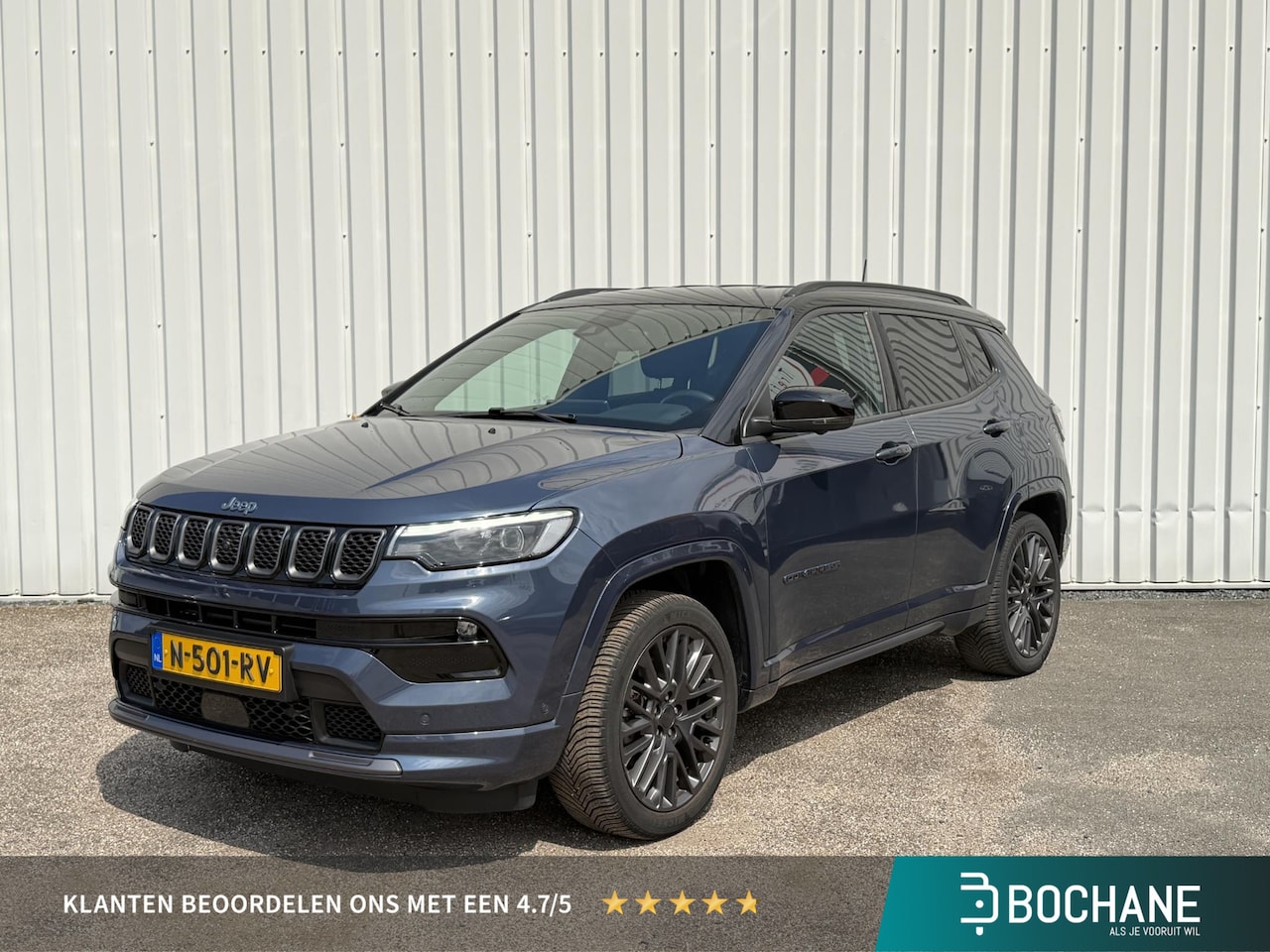 Jeep Compass - 4xe 240 Plug-in Hybrid Electric S | Leder | All Season banden | 19'' Lichtmetalen velgen | - AutoWereld.nl