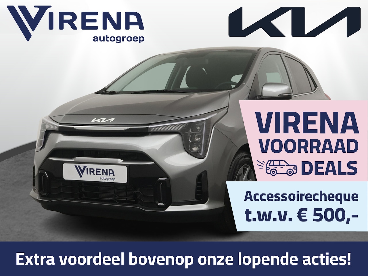Kia Picanto - 1.0 GDi DynamicPlusLine - Apple Carplay/Android Auto - Navigatie - Achteruitrijcamera - Cr - AutoWereld.nl