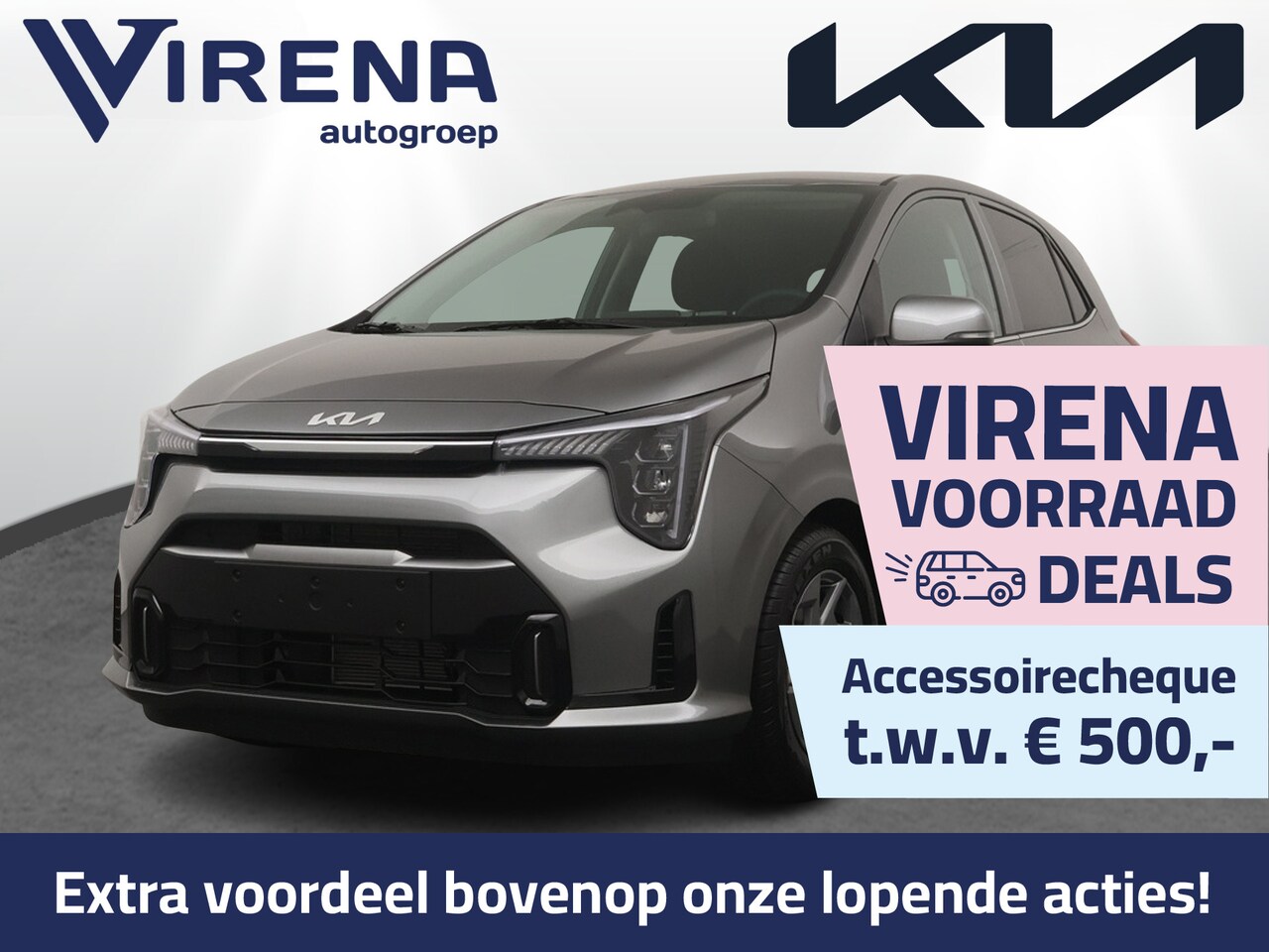 Kia Picanto - 1.0 DPI DynamicPlusLine - Prijs incl. inruilpremie - Achteruitrijcamera - Navigatie - Appl - AutoWereld.nl