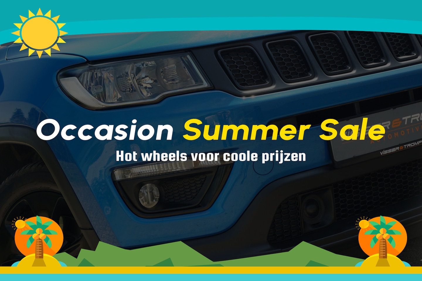 Jeep Compass - 1.4 MultiAir Night Eagle FWD | Hydro Blue Metallic | NAV/Camera/Carplay/Cruise/Clima/PDC - - AutoWereld.nl
