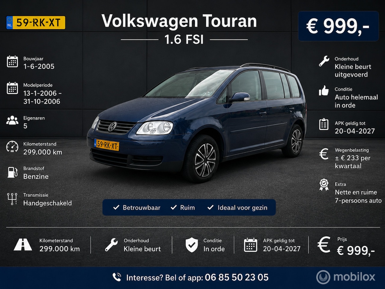 Volkswagen Touran - 1.6 1.6 - AutoWereld.nl