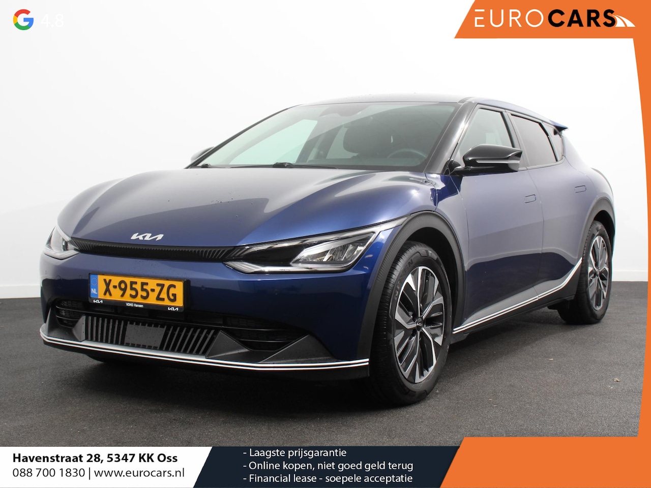 Kia EV6 - Light Edition 58 kWh SOH 99% Navigatie Apple Carplay Android Auto Camera Parkeersensoren a - AutoWereld.nl
