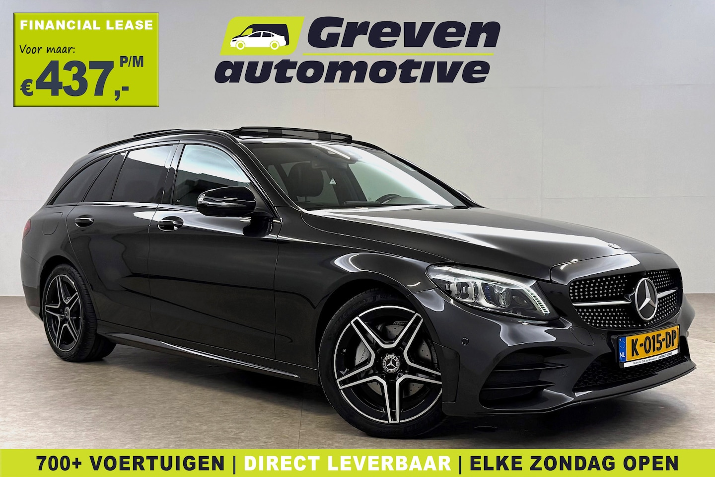 Mercedes-Benz C-klasse - 200 Business Solution AMG 184PK | Pano | 360° | Virtual | Sfeer | Carplay | Leder - AutoWereld.nl