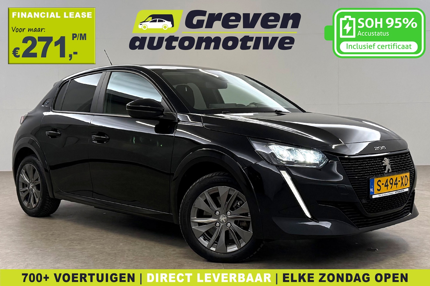 Peugeot e-208 - EV Active Pack 50 kWh | Snelladen | SOH 95% | Cruise | Carplay | LED | Clima | Parkeersens - AutoWereld.nl