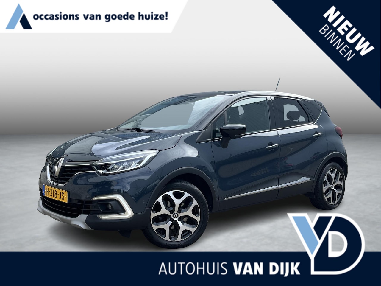 Renault Captur - 1.3 TCe Intens | Navi/Camera/Cruise/Clima/17"/Trekhaak/Android Auto - AutoWereld.nl