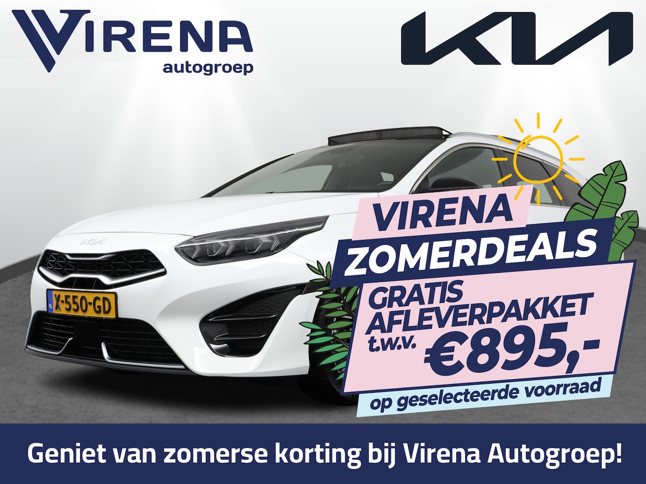 Kia Cee'd Sportswagon - Ceed 1.5 T-GDi GT-Line Automatische achterklep - Keyless entry - Stoel/Stuurverwarming - S - AutoWereld.nl