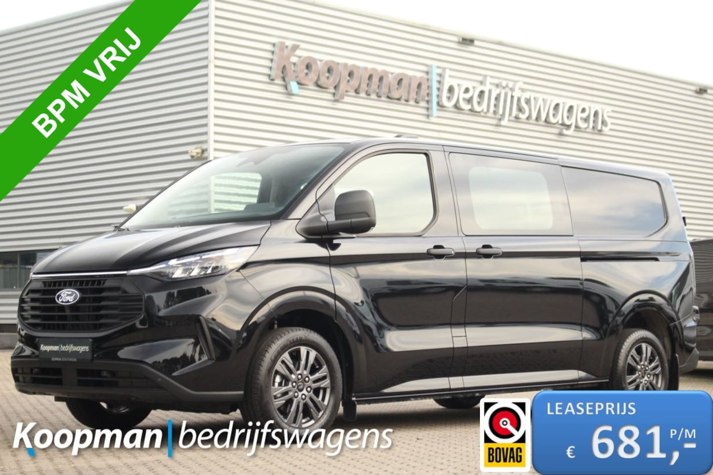 Ford Transit Custom - 320 2.0TDCI 136pk L2H1 Trend DC | L+R Zijdeur | Keyless | Carplay/Android | Lease 681,- p/ - AutoWereld.nl