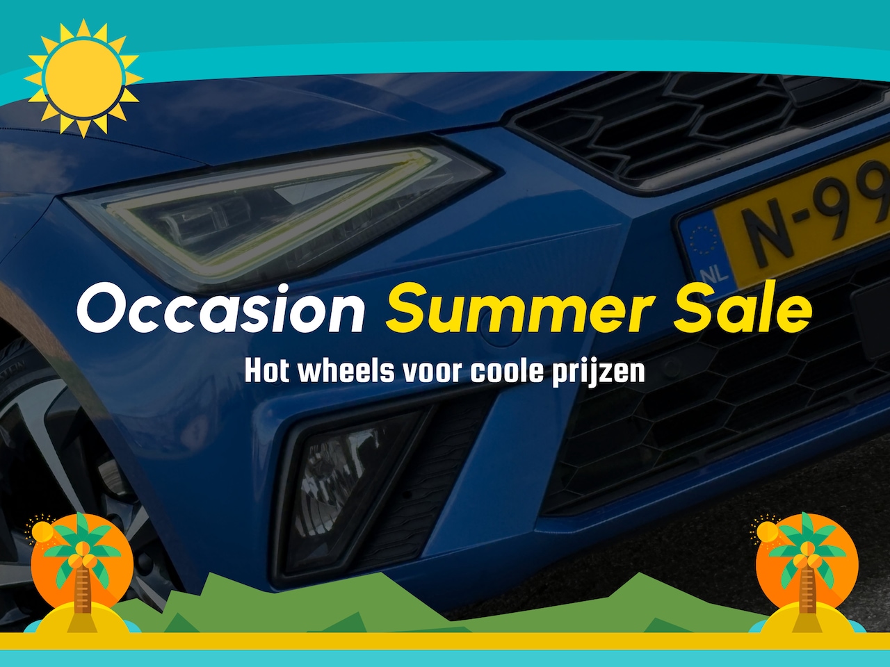 SEAT Ibiza - 1.0 EcoTSI FR Business Intense - Saphire Blue - Carplay/Camera/Virtual - AutoWereld.nl