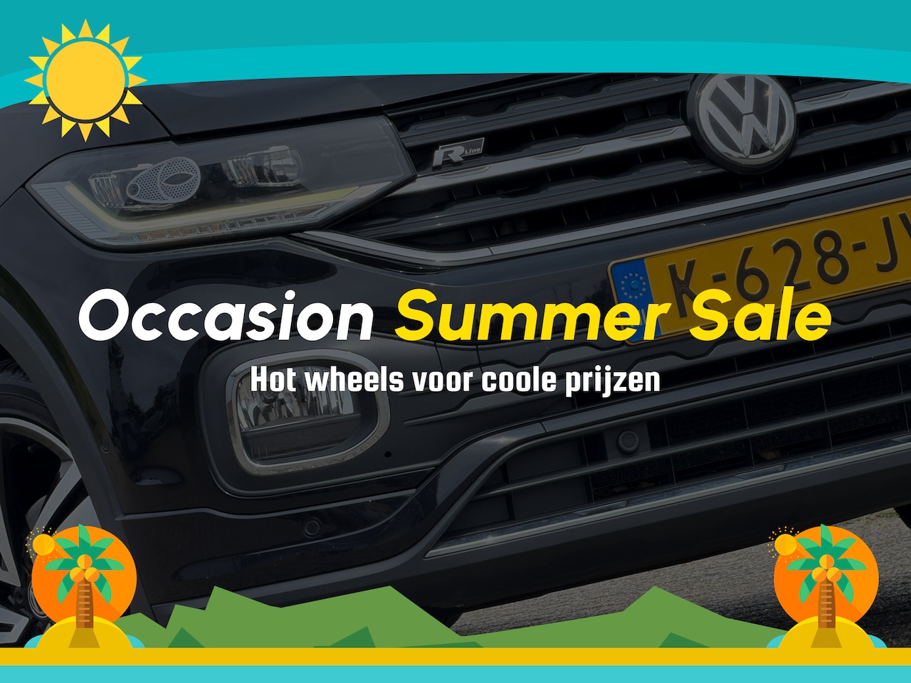 Volkswagen T-Cross - 1.0 TSI DSG Automaat 2x R-Line - DeepBlack Pearl - Virtual/Camera/Carplay - AutoWereld.nl