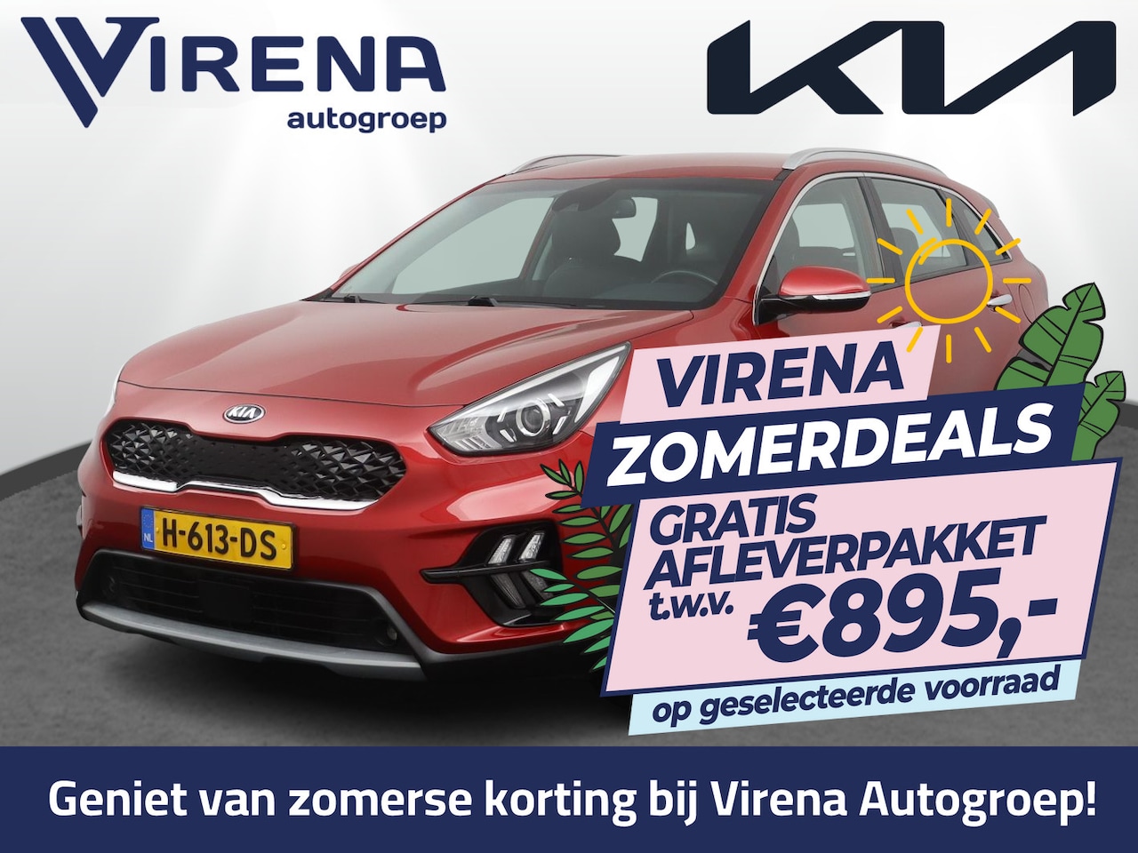 Kia Niro - 1.6 GDi Hybrid DynamicLine - Cruise Control - Climate Control - DAB - Apple Carplay / Andr - AutoWereld.nl