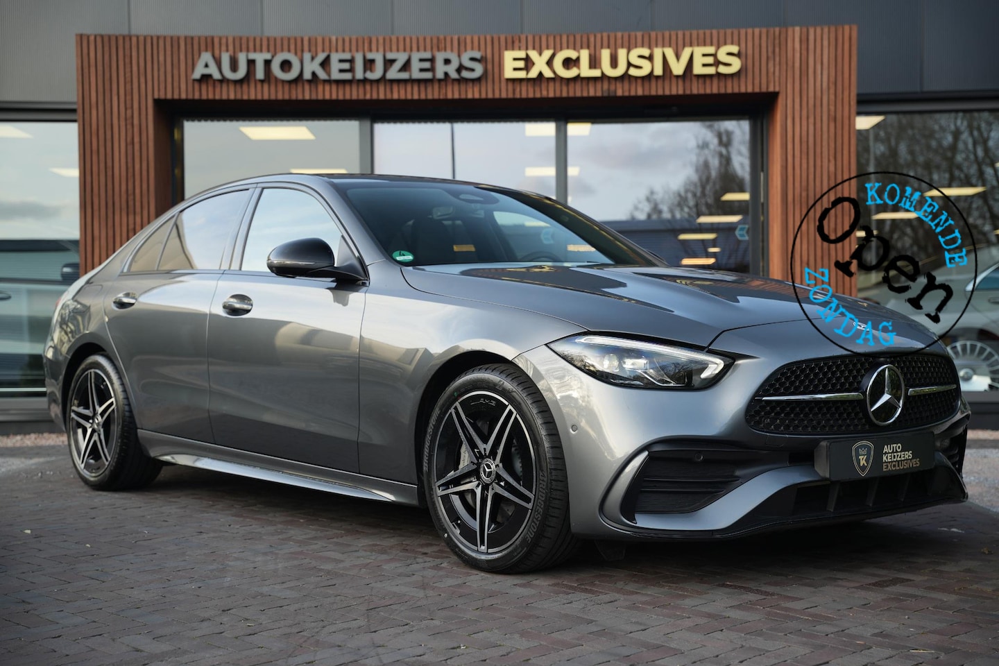 Mercedes-Benz C-klasse - 180 Business Solution AMG Burmester Stuurverw. Adapt. Cruise LED Leer Alcantara AMG - AutoWereld.nl