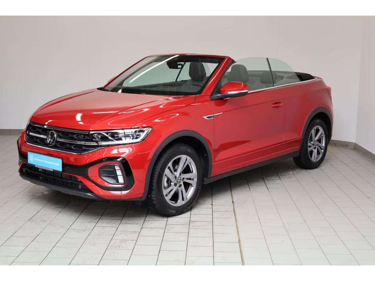 Volkswagen T-Roc Cabrio - 1.5 TSI R-Line ** LED, NAVI+, ACC, TREKH, SPIEGEL- & WINTER-PACK, 17-inch LMV ** 1e EIG - - AutoWereld.nl