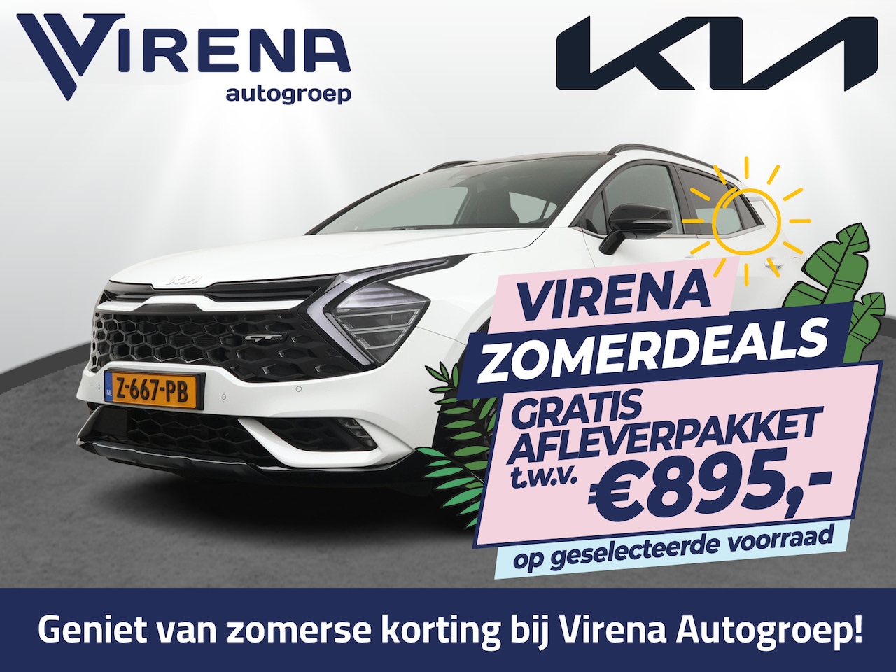 Kia Sportage - 1.6 T-GDi Hybrid GT-Line Automaat Apple Carlpay/Android Auto - Cruise Control Adapatief - - AutoWereld.nl