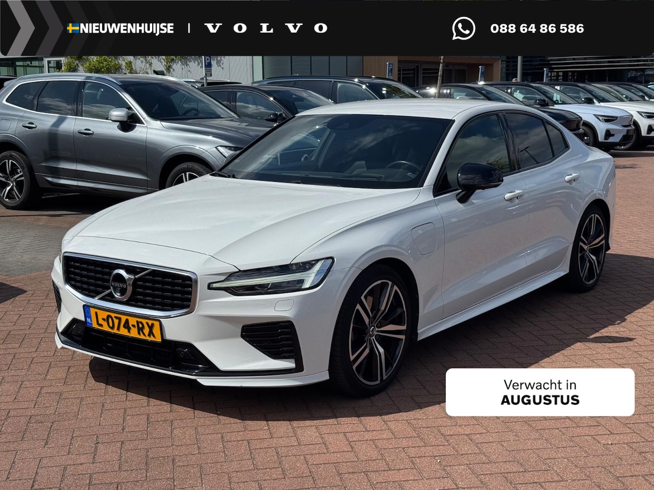 Volvo S60 - 2.0 T8 AWD Twin Engine R-Design | Plug-in Hybrid (PHEV) | Trekhaak | Head-up Display | 360 - AutoWereld.nl