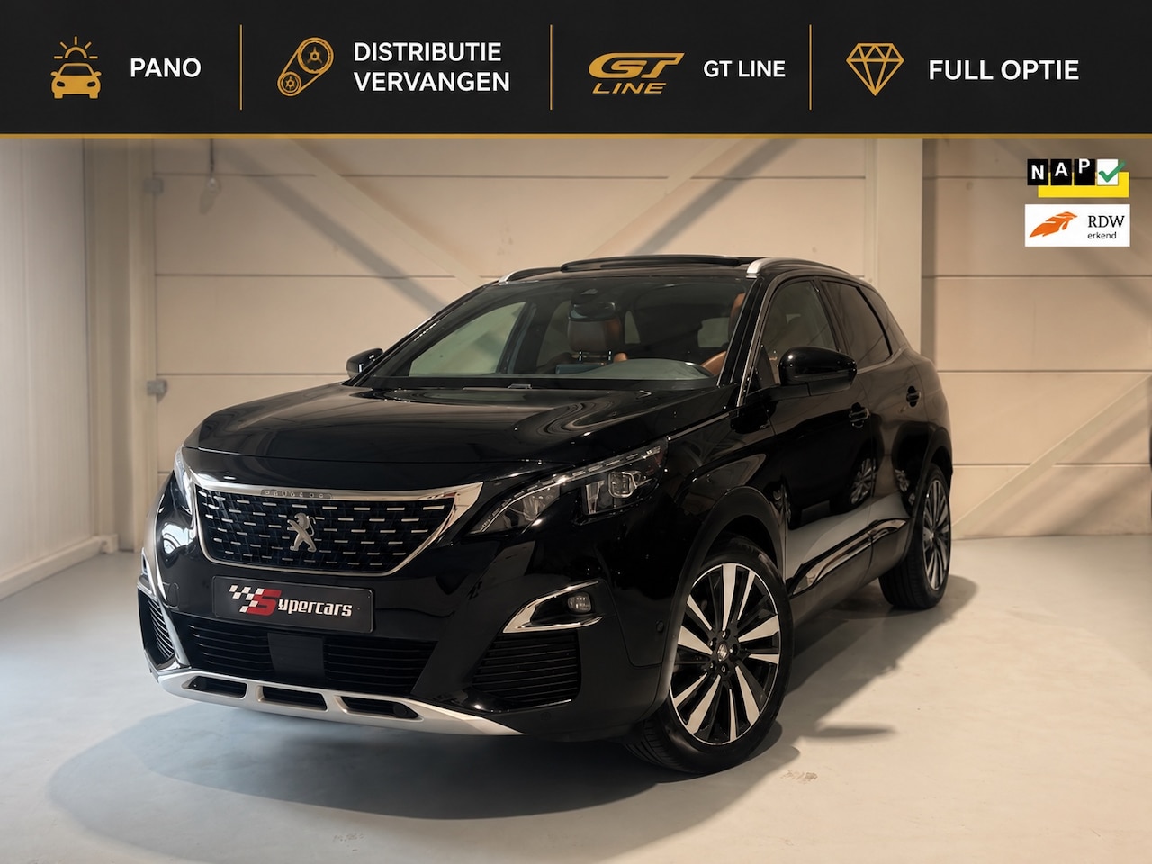 Peugeot 3008 - 1.2 PureTech GT Line PANO - Distri vv - Virtual - AutoWereld.nl