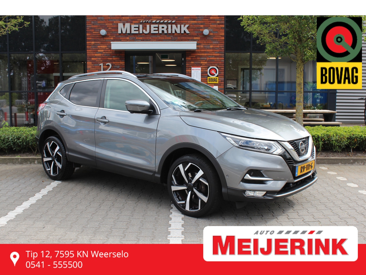 Nissan Qashqai - 1.2 Tekna + 360 graden camera, Panoramadak. - AutoWereld.nl