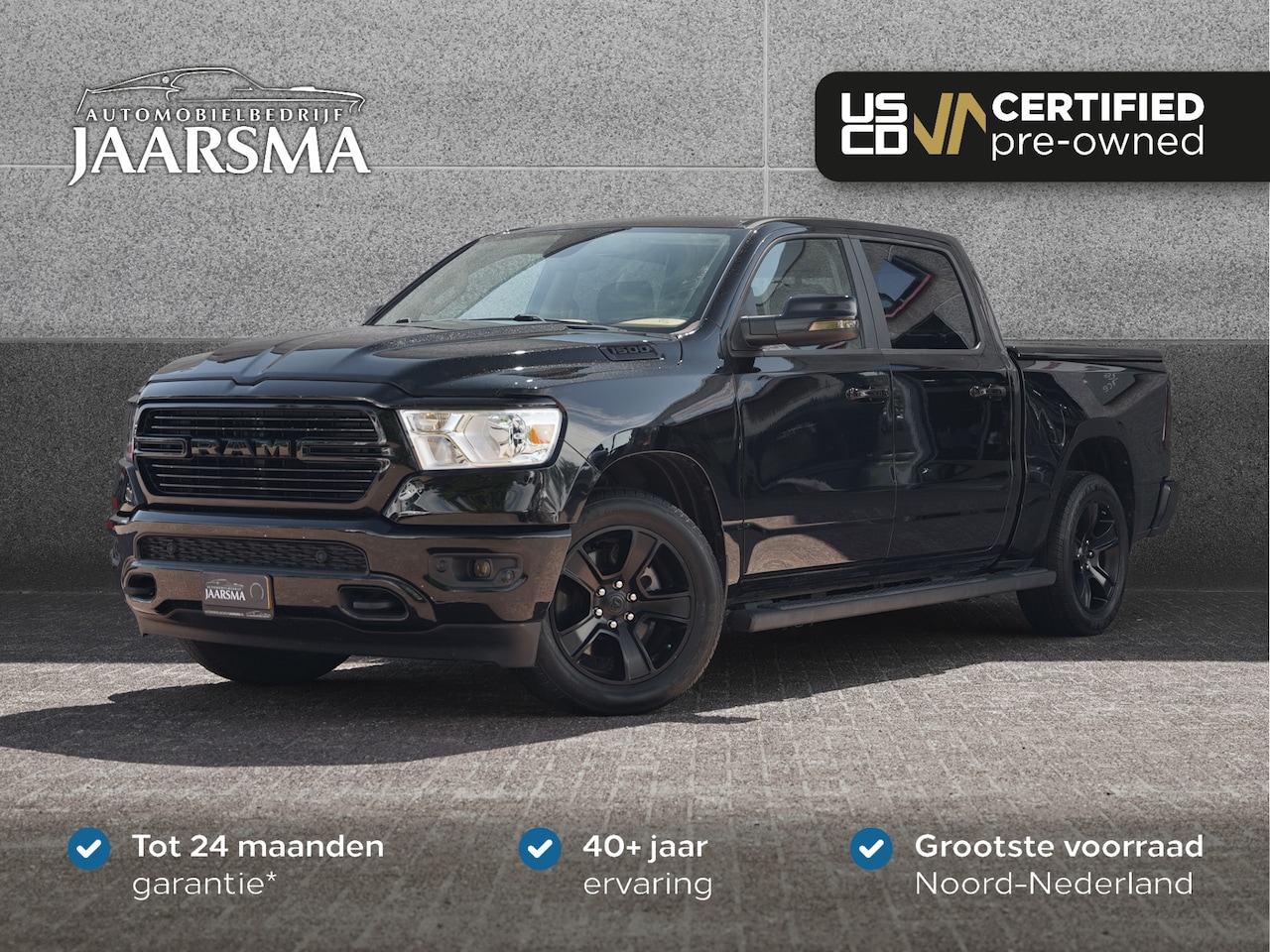 Dodge Ram 1500 - CrewCab Bighorn 3.6L V6 eTorque |Night Edition |Apple CarPlay |Lederen bekleding | - AutoWereld.nl