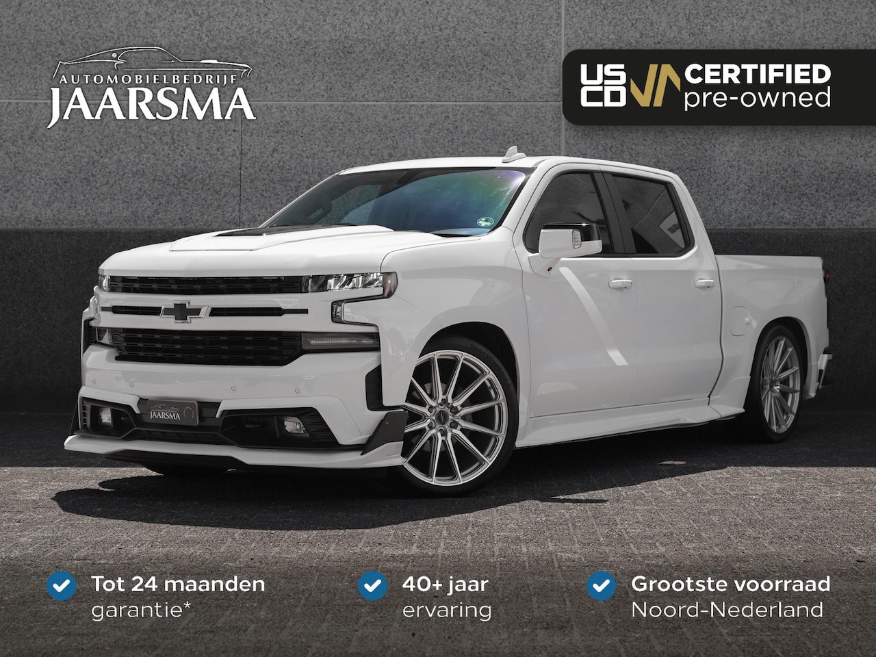 Chevrolet Silverado - 1500 RST Unieke auto | Vossen velgen | Lowering kit | - AutoWereld.nl
