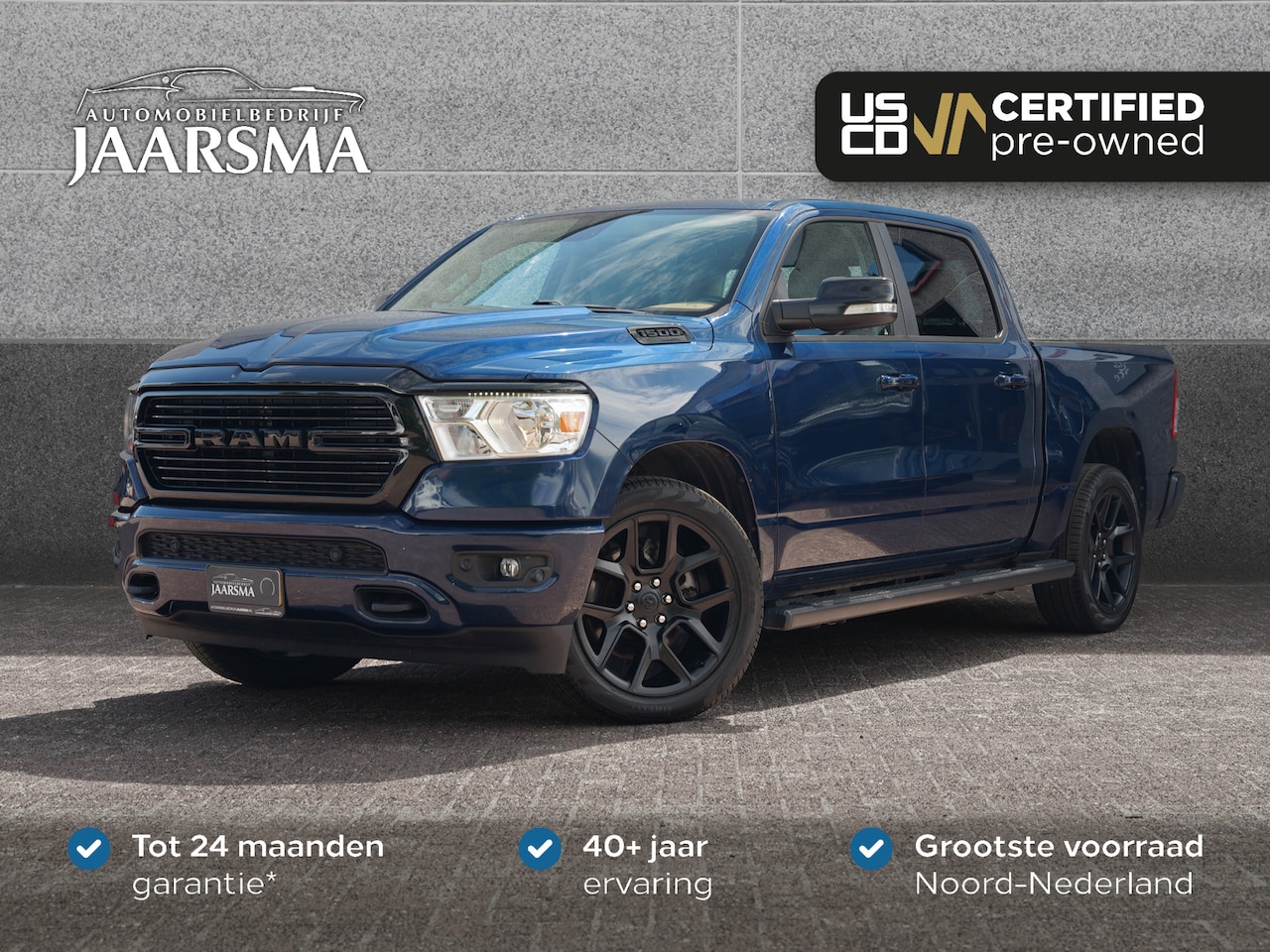 Dodge Ram 1500 - Big Horn Night Edition 3.6L V6 4X4 |Night Edition |Leder |Airco |Cruise Control | - AutoWereld.nl