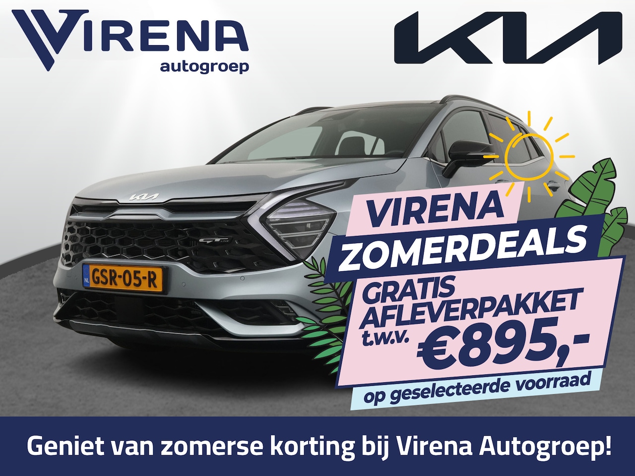 Kia Sportage - 1.6 T-GDi MHEV GT-Line - Adaptief Cruise Control - Led Koplampen - Climate Control - Navig - AutoWereld.nl