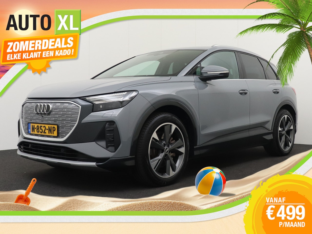 Audi Q4 e-tron - 40 Launch edition Advanced 77 kWh (SOH 95%) RS-interieur Trekhaak Carplay - AutoWereld.nl