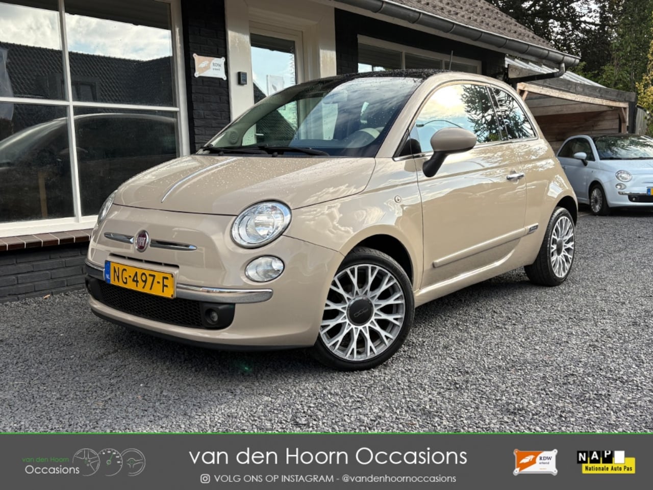 Fiat 500 - 1.2 CAPPUCCINO | AIRCO | NAP | PANODAK | PARK.SENS - AutoWereld.nl