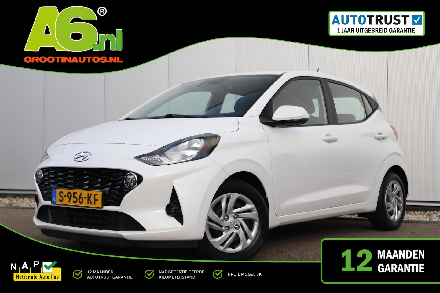 Hyundai i10 - 1.0 Comfort Carplay Android Navigatie Airco Cruise Control Rijstrooksensor - AutoWereld.nl