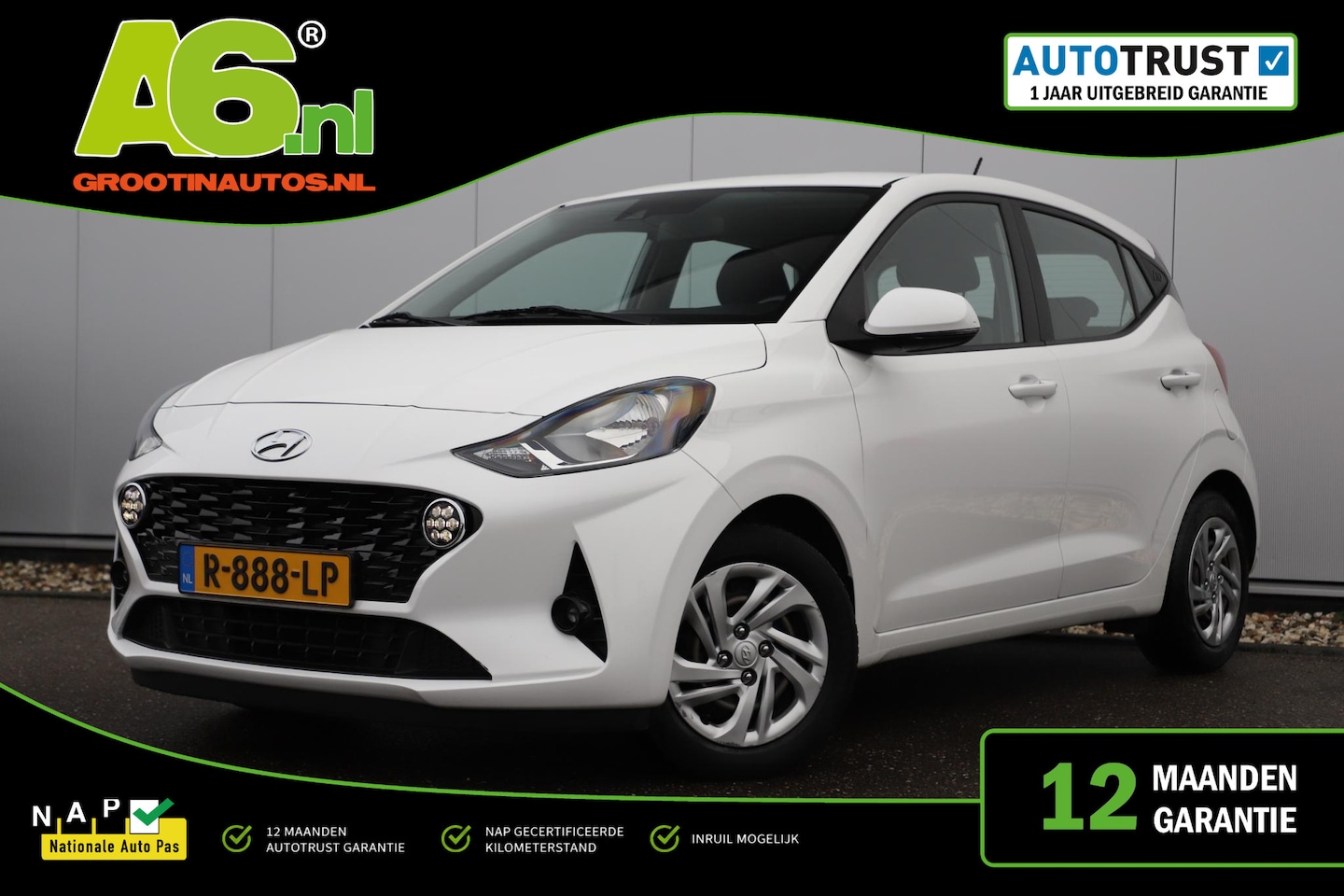 Hyundai i10 - 1.0 Comfort Carplay Android Navigatie Airco Cruise Control LED Rijstrooksensor - AutoWereld.nl