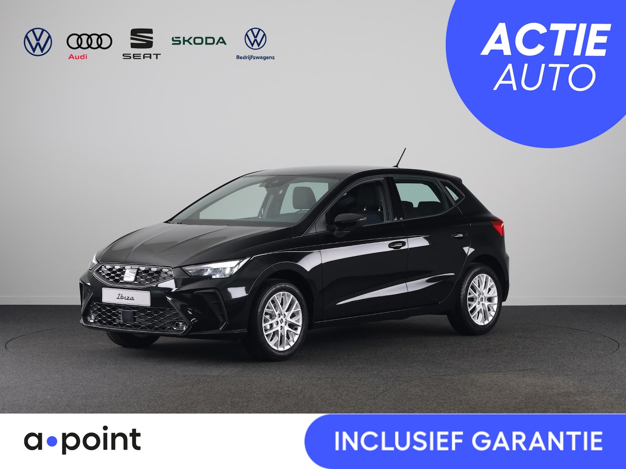 SEAT Ibiza - Style Plus 1.0 EcoTSI 95 PK | Midnight Black Metallic | Apple Carplay | Park Assist | Crui - AutoWereld.nl