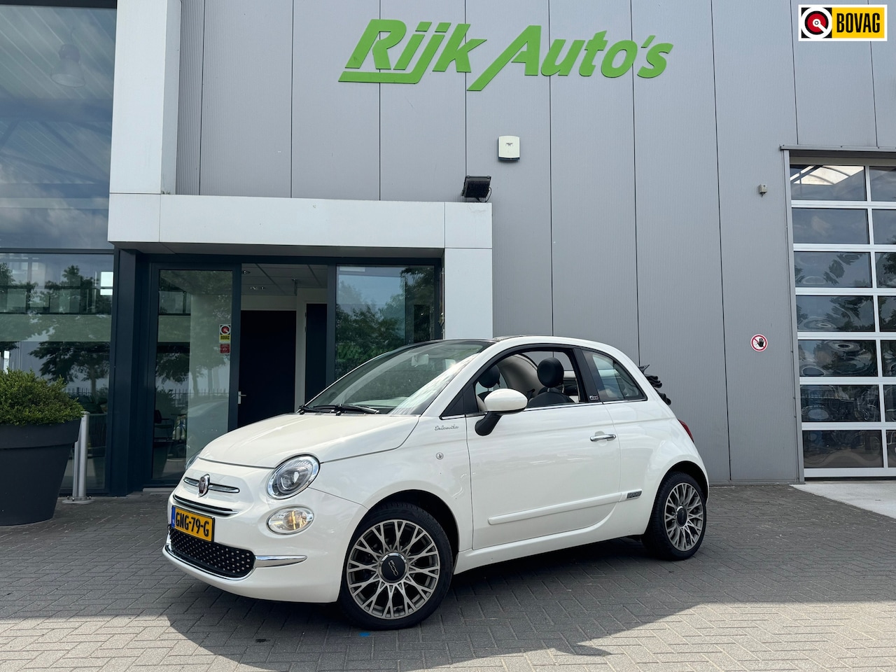 Fiat 500 C - 1.0 Hybrid Dolcevita * Cruise Control * Stoelverwarming * Half Leer - AutoWereld.nl