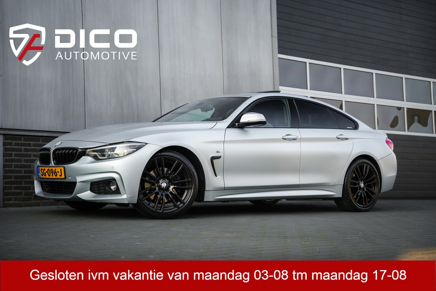 BMW 4-serie Gran Coupé - 430i 252 pk High Executive M-Sportpakket / Frozen-Grey/ Led-Koplamp/ Schuif-Dak/ Head-Up/ - AutoWereld.nl