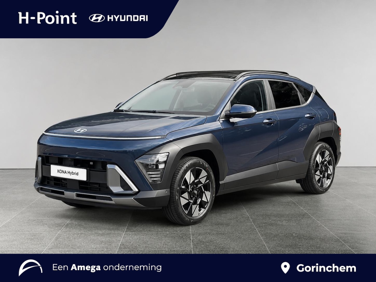 Hyundai Kona - Premium Sky 1.6 GDI HEV 137pk | SCHUIF/KANTELDAK | FULL LED | PREMIUM LEDER | ADAPTIVE CRU - AutoWereld.nl