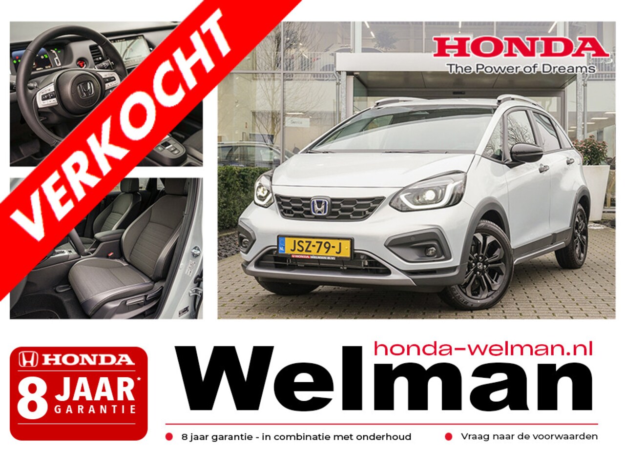 Honda Jazz - 1.5i e:HEV ADVANCE CROSSTAR - DEMO - 122 PK - FULL HYBRID - AUTOMAAT - AutoWereld.nl
