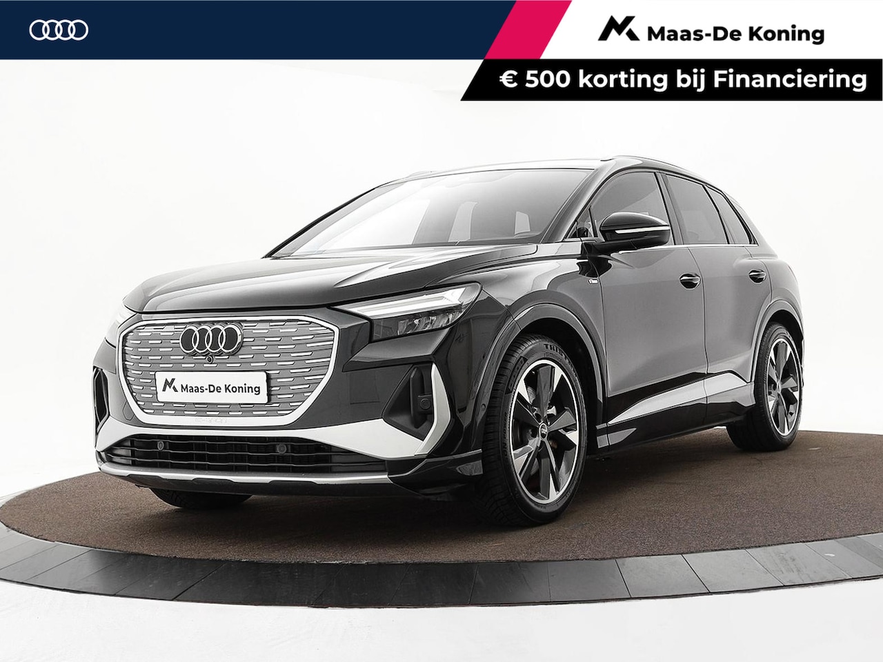 Audi Q4 e-tron - 40 S edition 204pk / 77 kWh · SOH 97,4% · Panoramadak · Camera · Head-Up Display · Stoelve - AutoWereld.nl